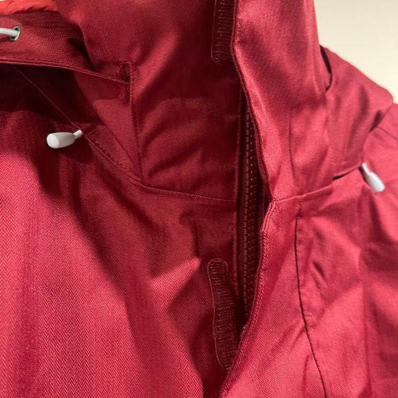 Patagonia RUBICON RED BURGUNDY RECCO H2NO Women's Crimson Ski Jacket sizeS - Picture 10 of 16